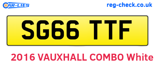 SG66TTF are the vehicle registration plates.