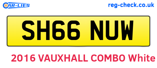 SH66NUW are the vehicle registration plates.