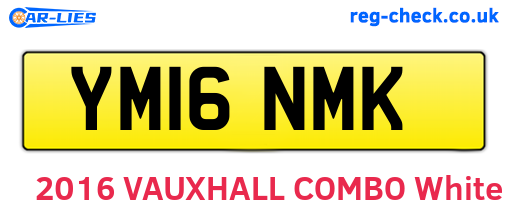 YM16NMK are the vehicle registration plates.