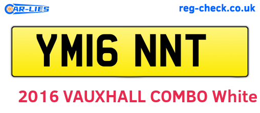 YM16NNT are the vehicle registration plates.
