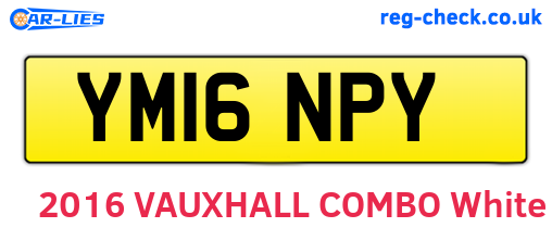 YM16NPY are the vehicle registration plates.