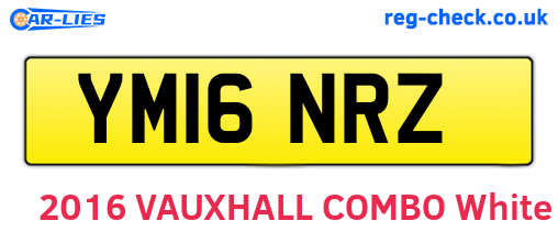 YM16NRZ are the vehicle registration plates.