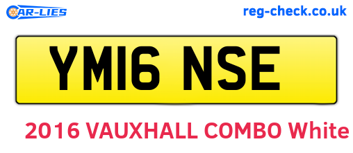 YM16NSE are the vehicle registration plates.