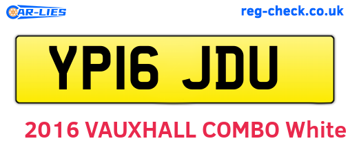 YP16JDU are the vehicle registration plates.