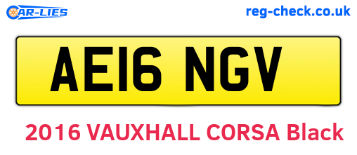 AE16NGV are the vehicle registration plates.