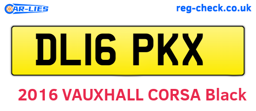 DL16PKX are the vehicle registration plates.