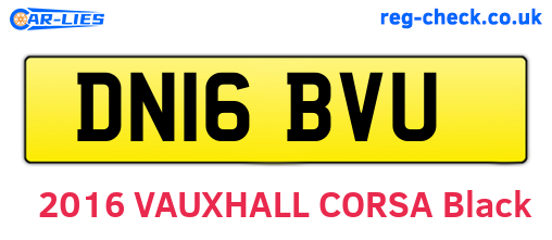 DN16BVU are the vehicle registration plates.