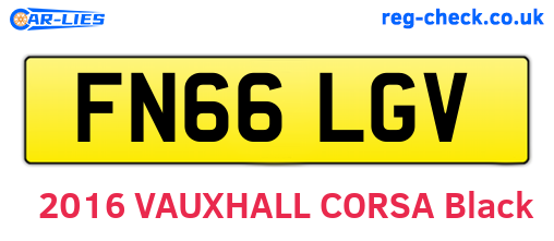 FN66LGV are the vehicle registration plates.
