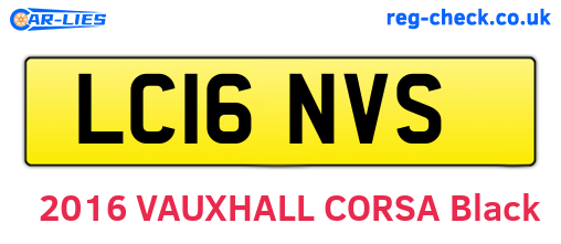 LC16NVS are the vehicle registration plates.