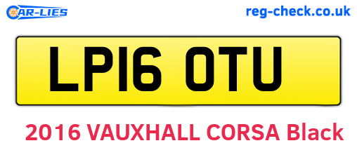 LP16OTU are the vehicle registration plates.