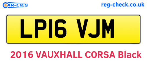 LP16VJM are the vehicle registration plates.