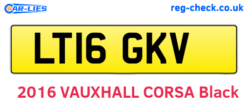 LT16GKV are the vehicle registration plates.
