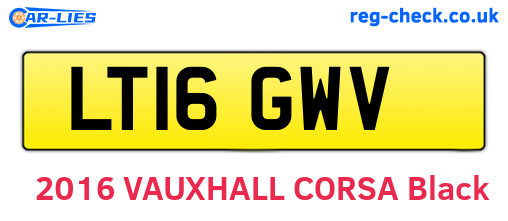 LT16GWV are the vehicle registration plates.