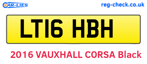 LT16HBH are the vehicle registration plates.