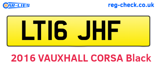 LT16JHF are the vehicle registration plates.