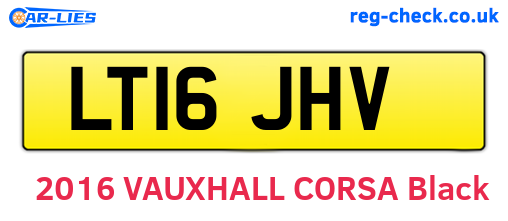 LT16JHV are the vehicle registration plates.