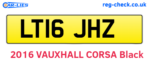 LT16JHZ are the vehicle registration plates.
