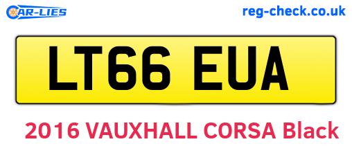 LT66EUA are the vehicle registration plates.