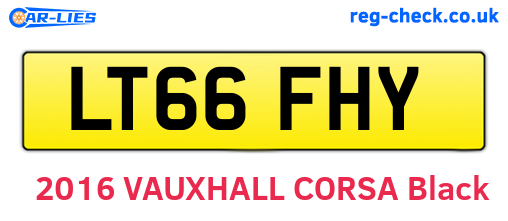 LT66FHY are the vehicle registration plates.