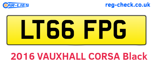 LT66FPG are the vehicle registration plates.