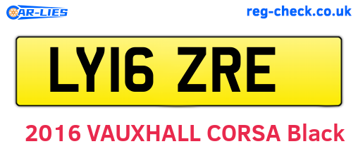 LY16ZRE are the vehicle registration plates.