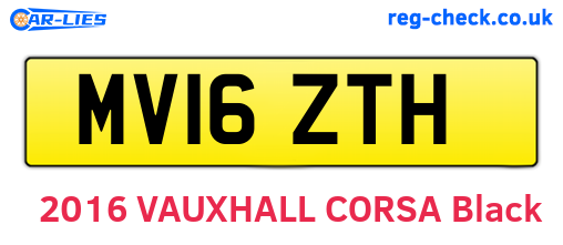 MV16ZTH are the vehicle registration plates.