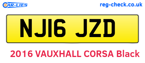 NJ16JZD are the vehicle registration plates.