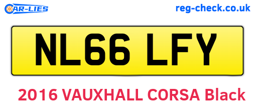 NL66LFY are the vehicle registration plates.