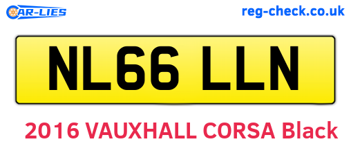 NL66LLN are the vehicle registration plates.