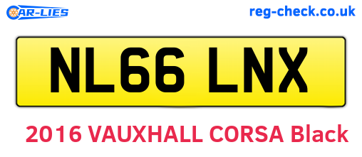 NL66LNX are the vehicle registration plates.