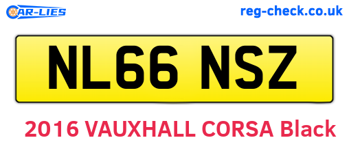 NL66NSZ are the vehicle registration plates.