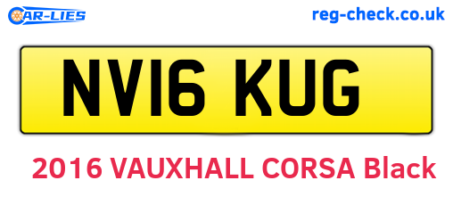 NV16KUG are the vehicle registration plates.