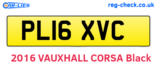 PL16XVC are the vehicle registration plates.