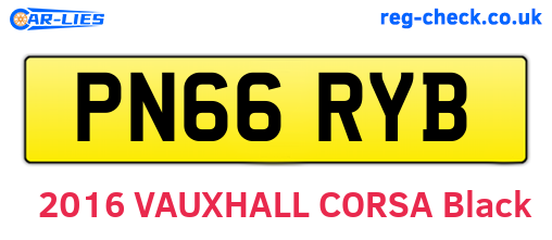 PN66RYB are the vehicle registration plates.