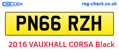 PN66RZH are the vehicle registration plates.