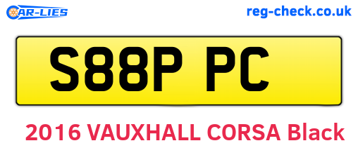 S88PPC are the vehicle registration plates.