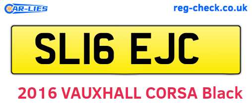 SL16EJC are the vehicle registration plates.