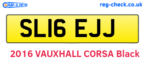 SL16EJJ are the vehicle registration plates.