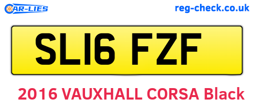 SL16FZF are the vehicle registration plates.
