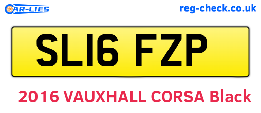 SL16FZP are the vehicle registration plates.