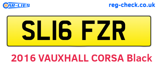 SL16FZR are the vehicle registration plates.
