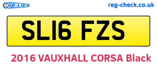 SL16FZS are the vehicle registration plates.