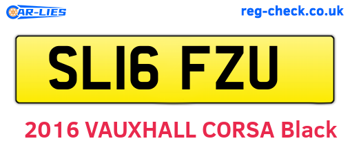SL16FZU are the vehicle registration plates.