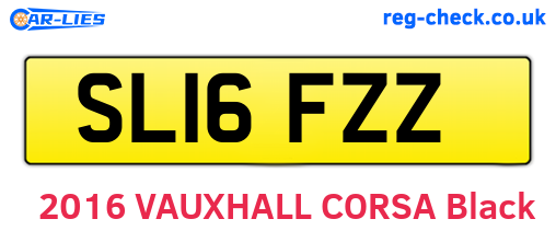 SL16FZZ are the vehicle registration plates.