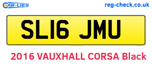 SL16JMU are the vehicle registration plates.