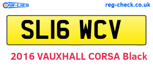 SL16WCV are the vehicle registration plates.