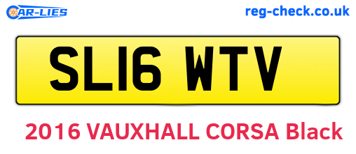 SL16WTV are the vehicle registration plates.