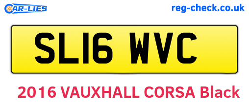 SL16WVC are the vehicle registration plates.