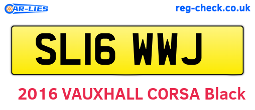 SL16WWJ are the vehicle registration plates.