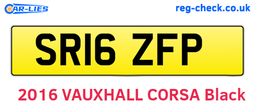 SR16ZFP are the vehicle registration plates.